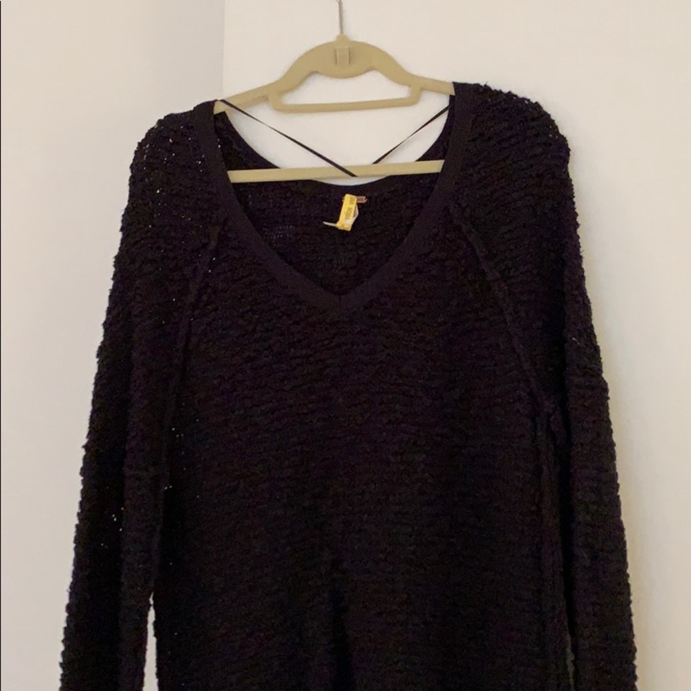 Black free people sweater